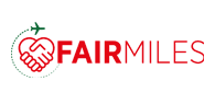FAIRMILES logo featuring a red handshake icon within a circular dotted outline, alongside the word ‘FAIRMILES’ in red capital letters.