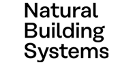 Natural Building Systems logo featuring the words ‘Natural Building Systems’ stacked in bold black text on a white background.